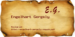 Engelhart Gergely névjegykártya