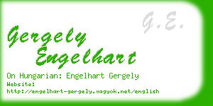 gergely engelhart business card